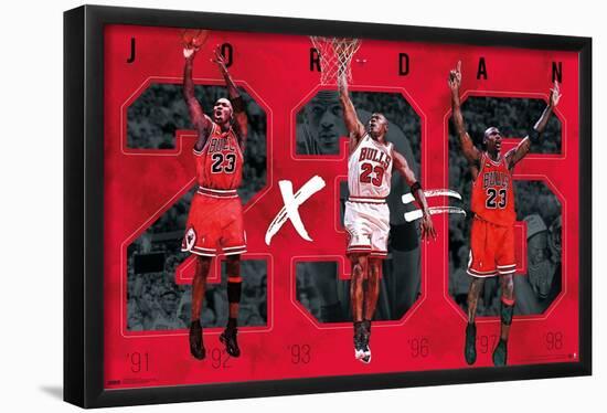 Michael Jordan - Six-Trends International-Framed Poster