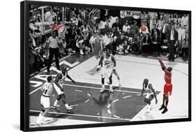 Michael Jordan - The Shot Horizontal-Trends International-Framed Poster