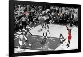 Michael Jordan - The Shot Horizontal-Trends International-Framed Poster