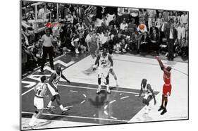 Michael Jordan - The Shot Horizontal-Trends International-Mounted Poster