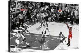 Michael Jordan - The Shot Horizontal-Trends International-Stretched Canvas
