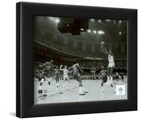 Michael Jordan winning basket in the NCU 1982 NCAA Finals against Georgetown-null-Framed Photographic Print