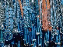 Close Up of Wrist Modeling Turquoise Bracelets Made by Native Americans-Michael Mauney-Photographic Print