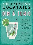 Classic Cocktail Gin and Tonic-Michael Mullan-Art Print