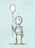 Robot Balloon-Michael Murdock-Giclee Print