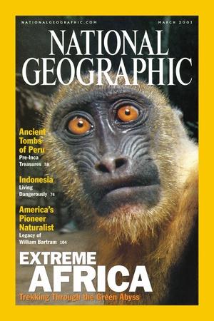 Cover of the March, 2001 National Geographic Magazine