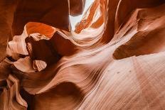 Water eroded Navajo Sandstone forms a slot canyon in Upper Antelope Canyon, Navajo Land, Arizona-Michael Nolan-Photographic Print