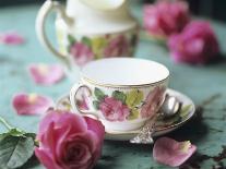 Rose-Patterned Tea Things-Michael Paul-Photographic Print