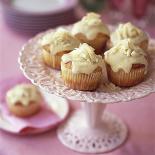 White Chocolate Muffins on Cake Stand-Michael Paul-Photographic Print