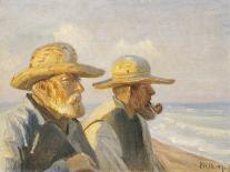 The Lifeboat Is Taken Through the Dunes, 1883-Michael Ancher-Framed Giclee Print