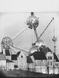 Atomium Towering over Belgian Folklore Exhibit at Brussels World's Fair-Michael Rougier-Photographic Print