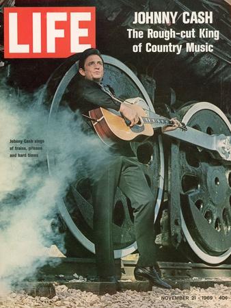 Singer Johnny Cash, November 21, 1969