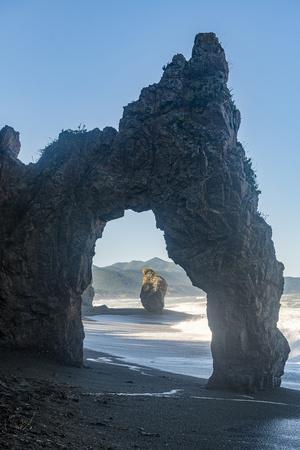 Rock arch, Cape giant, Sakhalin, Russia, Eurasia