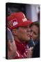 Michael Schumacher Being Interviewed, British Grand Prix, Silverstone, Northamptonshire, 1997-null-Stretched Canvas