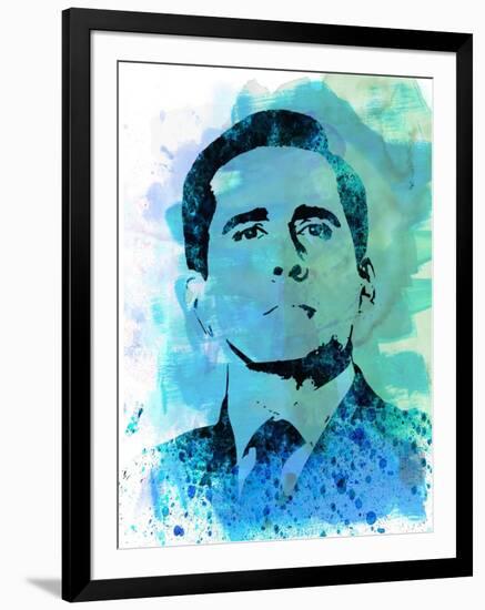 Michael Scott Watercolor-Jack Hunter-Framed Art Print