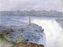 Grand Falls of the Niagara from the Observatory at Goat Island, July 22, 1846-Michael Seymour-Framed Giclee Print