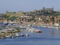 Harbour, Abbey and St. Mary's Church, Whitby, Yorkshire, England, UK, Europe-Michael Short-Photographic Print
