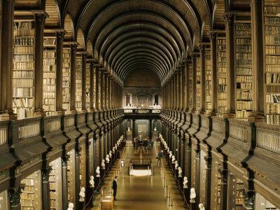 Interior of the Library, Trinity College, Dublin, Eire (Republic of Ireland)