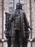 Statue of Bach, Leipzig, Saxony, Germany, Europe-Michael Snell-Photographic Print