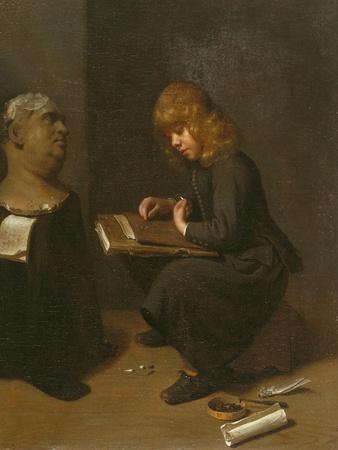 Boy Drawing before the Bust of a Roman Emperor, C.1661