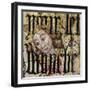 Michael the Archangel, Overprinted with Text from Cranmer's Bible, Detail of the Rood Screen,…-null-Framed Giclee Print