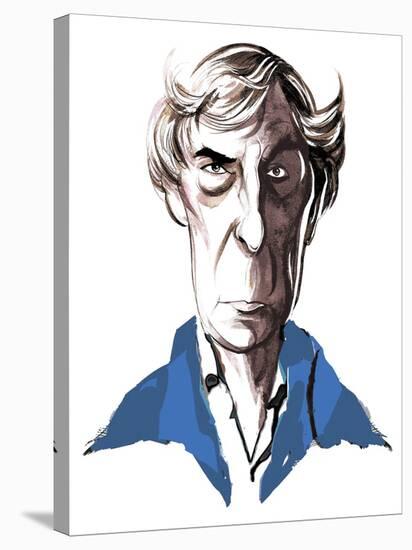 Michael Tippett, British composer, colour caricature, 2005 by Neale Osborne-Neale Osborne-Stretched Canvas