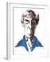 Michael Tippett, British composer, colour caricature, 2005 by Neale Osborne-Neale Osborne-Framed Giclee Print