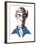 Michael Tippett, British composer, colour caricature, 2005 by Neale Osborne-Neale Osborne-Framed Giclee Print