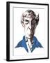 Michael Tippett, British composer, colour caricature, 2005 by Neale Osborne-Neale Osborne-Framed Giclee Print