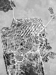 Los Angeles City Street Map-Michael Tompsett-Art Print