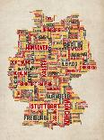 Liverpool England City Street Map-Michael Tompsett-Art Print