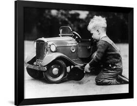 Michael Ware Repairing a Pedal Car-null-Framed Photographic Print