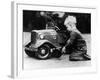 Michael Ware Repairing a Pedal Car-null-Framed Photographic Print