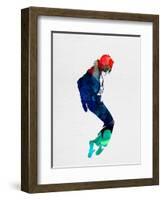 Michael Watercolor-Lora Feldman-Framed Art Print