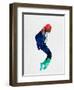 Michael Watercolor-Lora Feldman-Framed Art Print