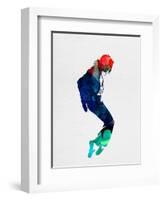 Michael Watercolor-Lora Feldman-Framed Art Print