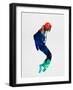 Michael Watercolor-Lora Feldman-Framed Art Print