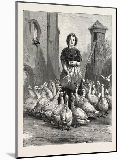 Michaelmas Geese, the Last Meal, 1876-null-Mounted Giclee Print