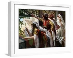 Michal despises David,by J James Tissot - Bible-James Jacques Joseph Tissot-Framed Giclee Print