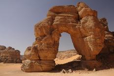 D'Anoa natural arch, Sahara desert, Ennedi, Chad, Africa-Michal Szafarczyk-Photographic Print