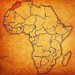 Zimbabwe On Actual Map Of Africa-michal812-Art Print