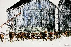 Gathered Outside on a Winter's Day-Micheal Zarowsky-Giclee Print