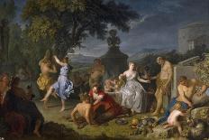 Michel-Ange Houasse / 'Offering to Bacchus', 1720, French School, Oil on canvas, 125 cm x 180 cm...-Michel-Ange Houasse-Poster