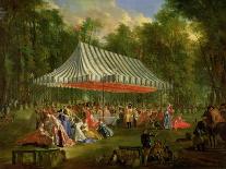 Festival Given by the Prince of Conti to the Prince of Brunswick-Lunebourg at L'Isle-Adam, 1766-Michel Barthélémy Ollivier-Framed Giclee Print