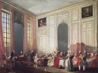 Tea at the Temple in the Salon of Four Mirrors in Prince Conti's Home