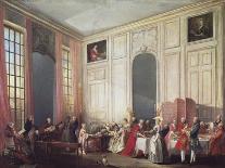 The English Tea (Le the a L'Anglaise) and a Society Concert at the House of the Princesse De Conti-Michel Barthélémy Ollivier-Framed Giclee Print