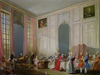 The English Tea (Le the a L'Anglaise) and a Society Concert at the House of the Princesse De Conti-Michel Barthélémy Ollivier-Framed Giclee Print