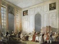 Tea at the Temple in the Salon of Four Mirrors in Prince Conti's Home-Michel Barthélémy Ollivier-Giclee Print