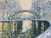 Canal Saint Martin en Hiver, 2003-Michel Bultet-Framed Giclee Print