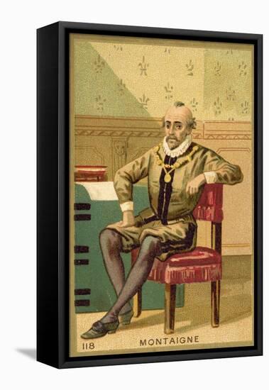 Michel De Montaigne, French Writer and Philosopher-null-Framed Stretched Canvas